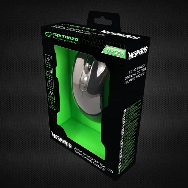 Миша Esperanza HESPERIS ігрова 7D USB-C EGM303 (5901299945469)