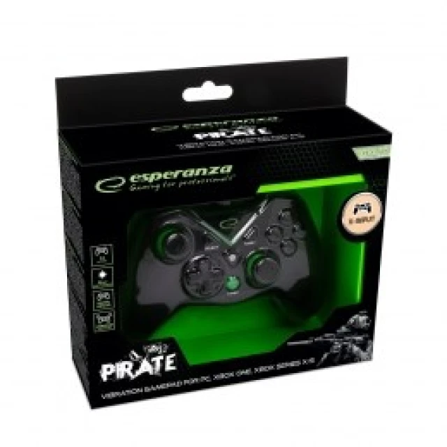 Геймпад Esperanza Pirate EGG114K PC/Xbox One/Xbox Series X/S (5901299946817)