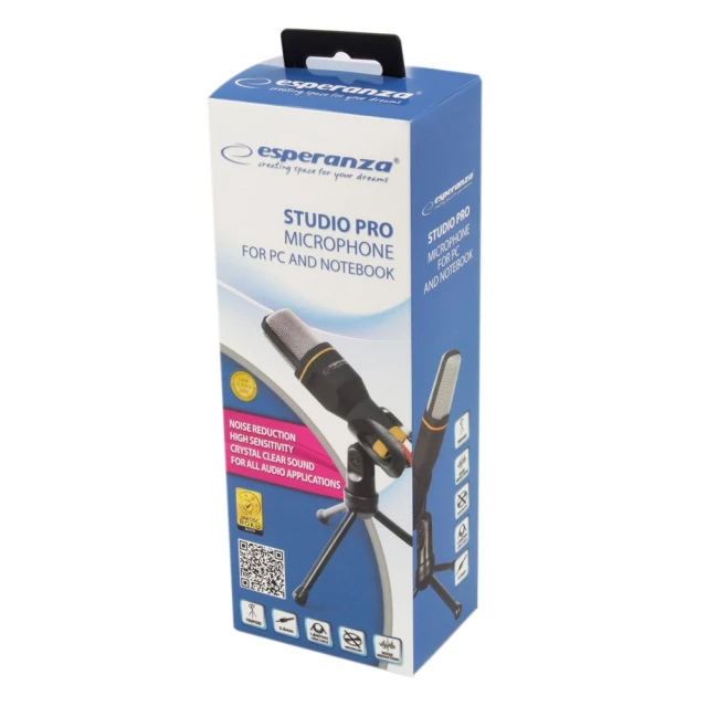 Мікрофон Esperanza Studio Pro EH182 Black (5901299947395)