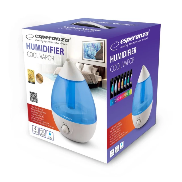 Зволожувач повітря Esperanza Cool Vapor EHA005 25 Вт Blue (5901299954348)
