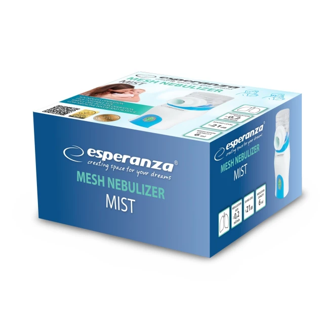 Ингалятор для лица Esperanza Mist ECN005 White-Blue (5901299954782)