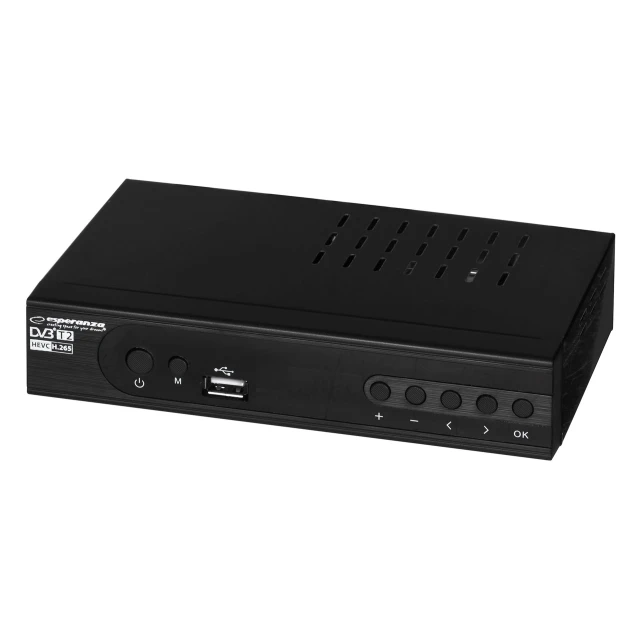 Цифровий тюнер Esperanza DVB-T2 H.265/HEVC EV106P (5901299957790)