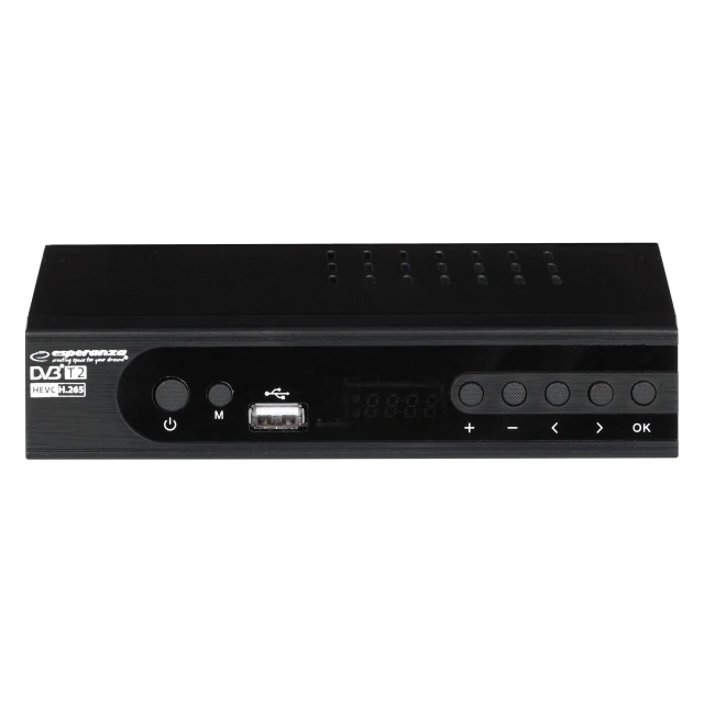 Цифровий тюнер Esperanza DVB-T2 H.265/HEVC EV106P (5901299957790)