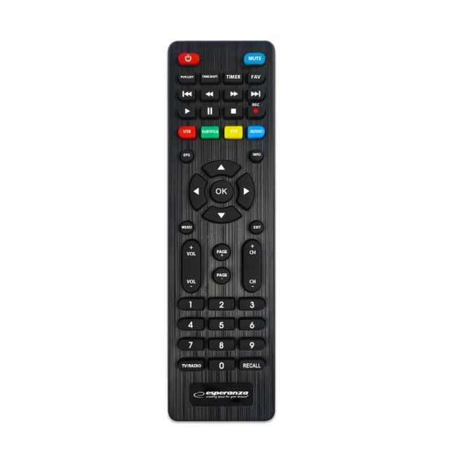Цифровий тюнер Esperanza DVB-T2 H.265/HEVC EV107R (5901299958070)