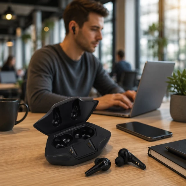 Навушники Esperanza Sagitta EH231K Bluetooth TWS Black (5901299958384)