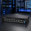 Комутатор Esperanza Spotter ENS106 10-портовий PoE 10/100M 96 Вт (5901299960394)