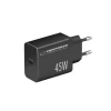 Мережевий зарядний пристрій Esperanza EZC108K 45 Вт USB-C PD Black (5901299960608)