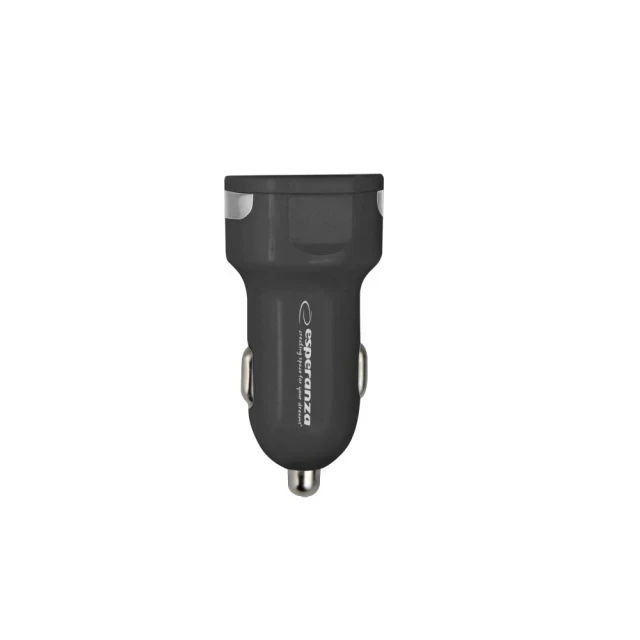 Автомобільний зарядний пристрій Esperanza EZC110K 36 Вт 2x USB-A 18 Вт Black (5901299960622)