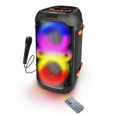 Портативна колонка Esperanza Singer EP156 з караоке Bluetooth FM LED RGB (5901299961193)