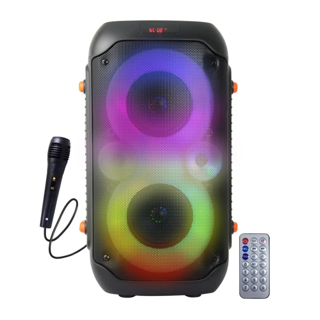 Портативна колонка Esperanza Singer EP156 з караоке Bluetooth FM LED RGB (5901299961193)