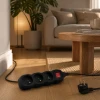 Подовжувач Esperanza ELK211K 3 розетки з вимикачем 3 м Black (5901299961575)