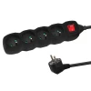 Подовжувач Esperanza ELK213K 4 розетки з вимикачем 3 м Black (5901299961650)