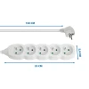 Мережевий подовжувач Esperanza ELK207W 5 розеток 1,5 м White (5901299961667)