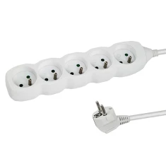 Мережевий подовжувач Esperanza ELK207W 5 розеток 1,5 м White (5901299961667)
