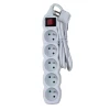 Мережевий подовжувач Esperanza ELK214W 5 розеток з вимикачем 1,5 м White (5901299961698)