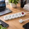 Мережевий подовжувач Esperanza ELK215W 5 розеток з вимикачем 3 м White (5901299961711)