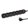 Мережевий подовжувач Esperanza ELK217K 6 розеток з вимикачем 1,5 м Black (5901299961766)