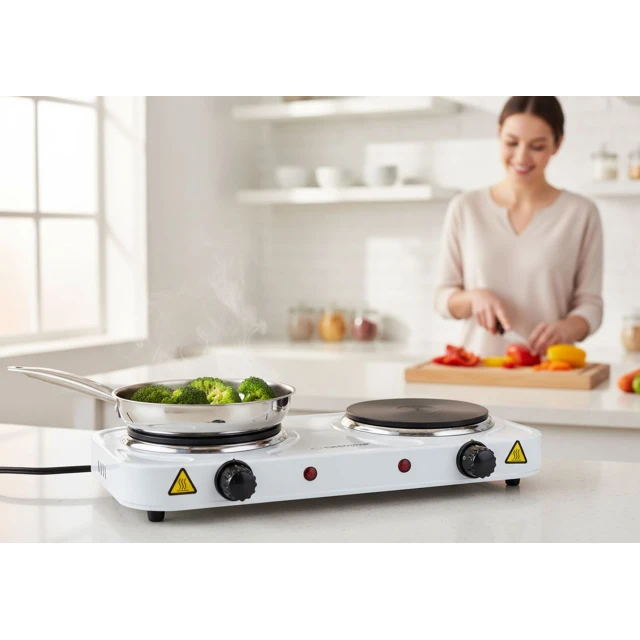 Електроплитка Esperanza Cotopaxi EKH010W White (5901299963821)