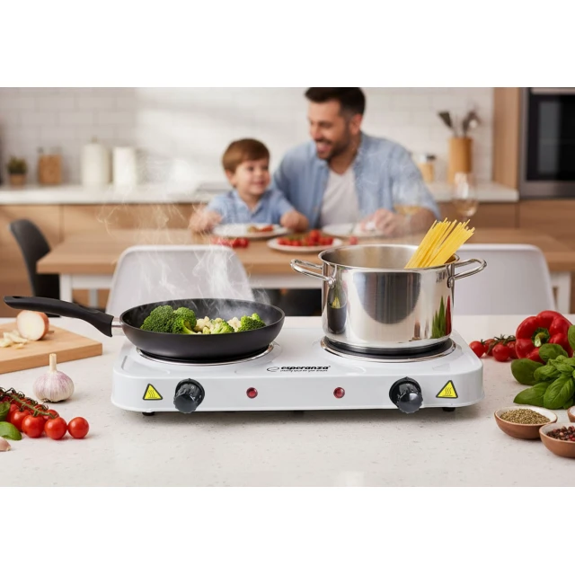 Електроплитка Esperanza Cotopaxi EKH010W White (5901299963821)