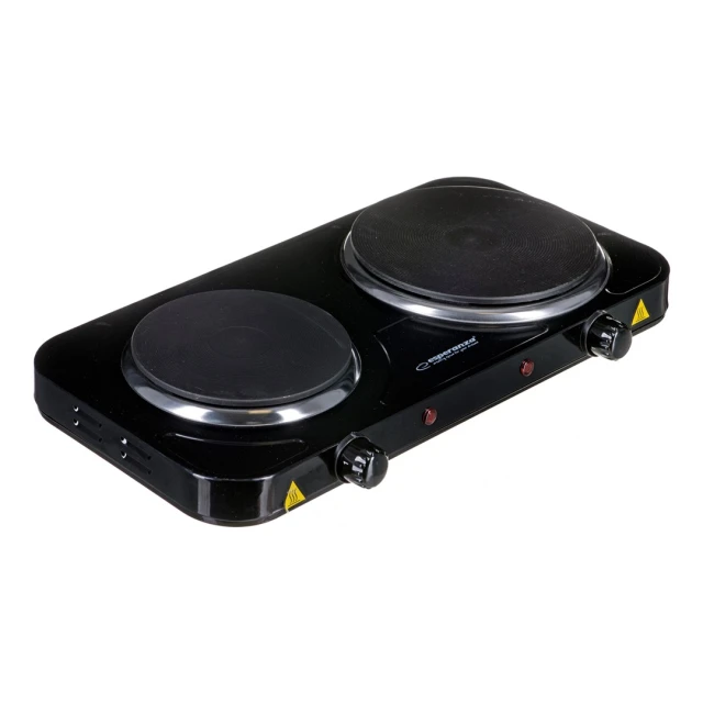 Електроплитка Esperanza Yellowstone EKH014K 1500 Вт + 1000 Вт Black (5901299964637)