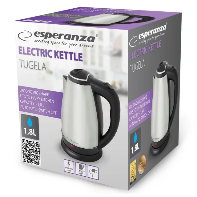 Електрочайник Esperanza Tugela EKK104 1,8 л (5901299966549)