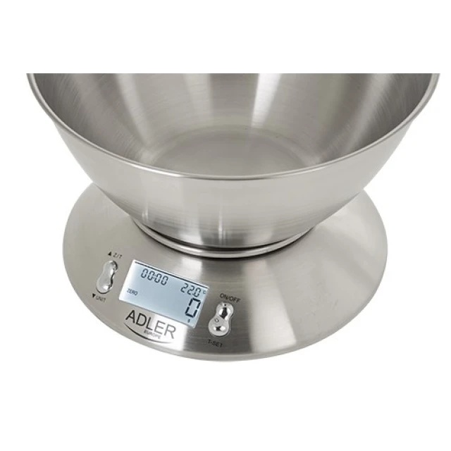 Ваги кухонні Adler AD 3134 Stainless Steel (5901436590132)