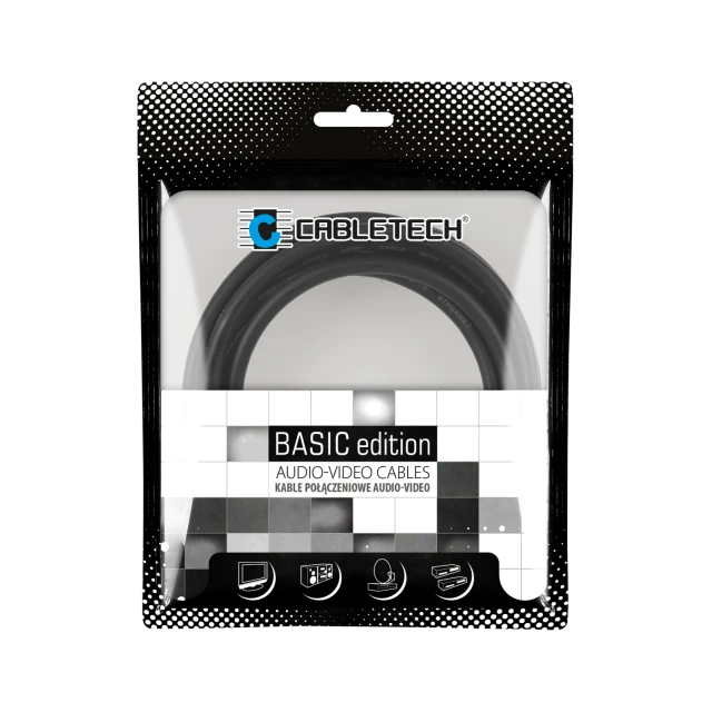 Кабель 2RCA-2RCA 3.0m audio Cabletech Basic Edition (KPO3842-3)