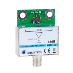 Підсилювач антенний екранований 15dB Cabletech (ANT0150)