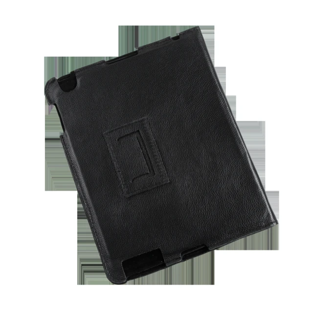 Чехол Quer натуральная кожа для iPad 3 Black (KOM0451)