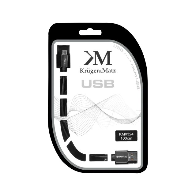 Кабель USB - micro USB 1.0 м Krüger&Matz (KM0324)
