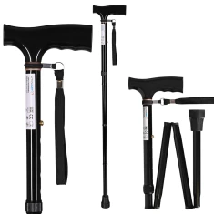 Палиця для ходьби складана ActionMed Black (5901443000969)
