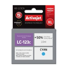 Картридж ActiveJet AB-123CN для Brother LC123C LC121C Cyan 10 мл (5901443020554)