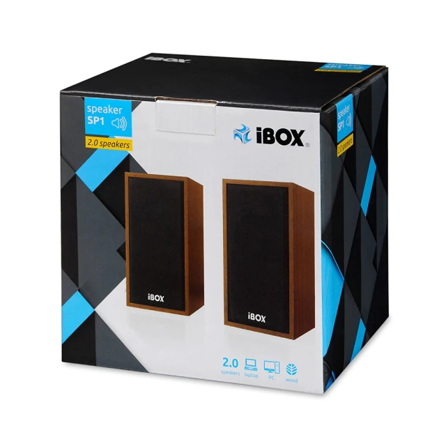 Акустична система iBOX IGLSP1 2.0 Brown (5901443048039)
