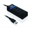 Хаб iBOX USB 3.0 4-портовий Black (5901443050384)