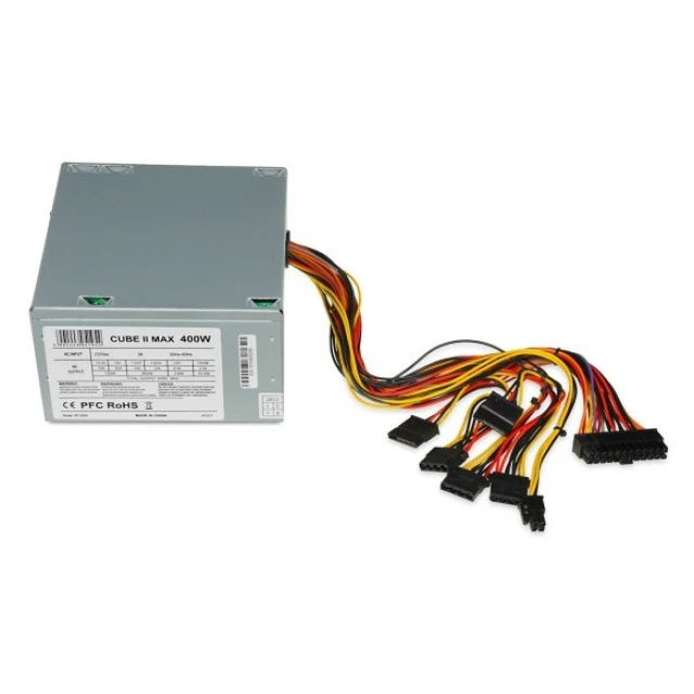 Блок живлення iBOX CUBE II 400 Вт 12 см вентилятор (5901443051954)