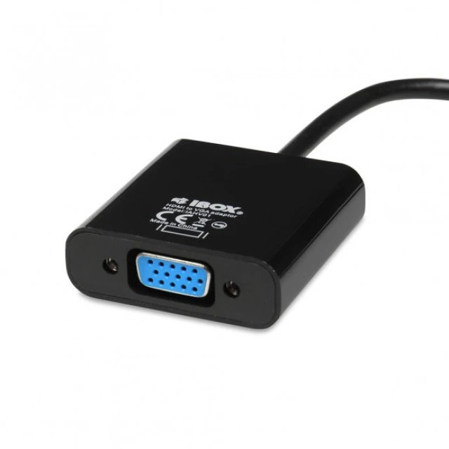 Перехідник iBOX HDMI to VGA 1 м Black (5901443053712)