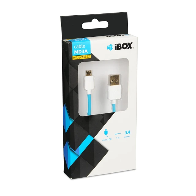 Кабель iBOX MD3A Micro USB 3 А (5901443056157)