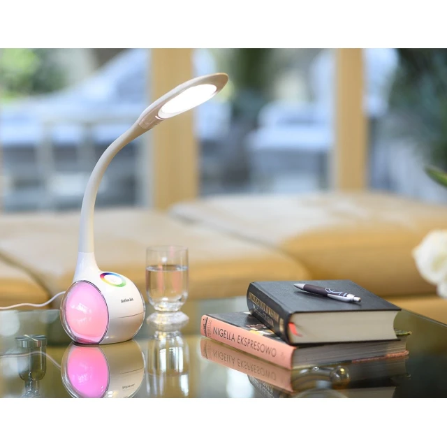 Настільна лампа ActiveJet LED AJE-RAINBOW RGB White (5901443097907)