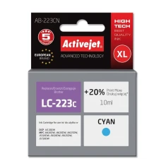 Картридж ActiveJet AB-223CN для Brother LC223C Cyan 10 мл (5901443098607)