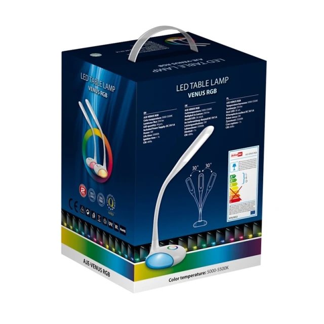 Настольная лампа ActiveJet VENUS RGB 24 Вт White (5901443100003)