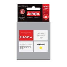 Картридж ActiveJet ACC-571YNX для Canon CLI-571XLY Yellow 12 мл (5901443103196)