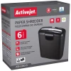 Шредер ActiveJet ASH-0601S P-2 10 л 6 мм 6 аркушів Black (5901443108528)