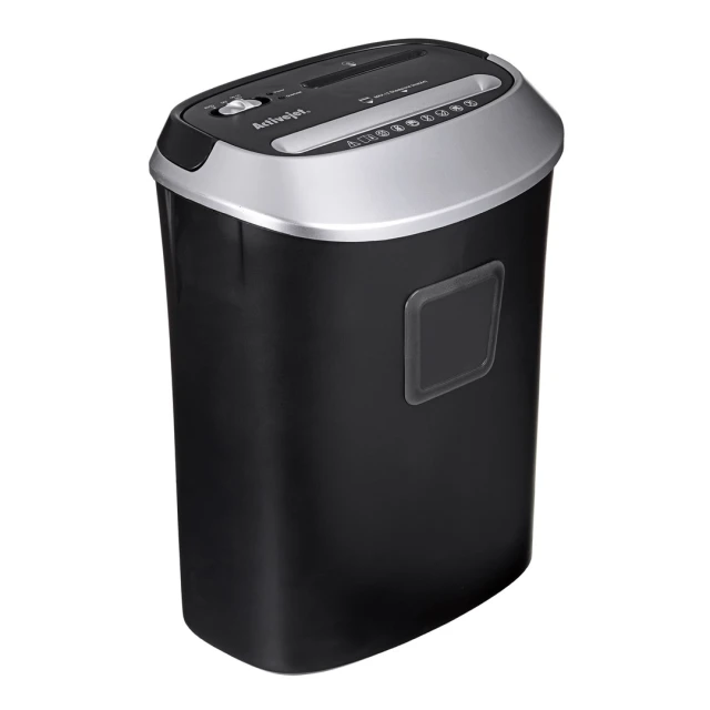 Шредер ActiveJet ASH-1201D P-3 25 л 5x38 мм 12 аркушів Black/Silver (5901443108535)