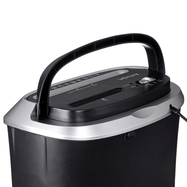 Шредер ActiveJet ASH-1201D P-3 25 л 5x38 мм 12 аркушів Black/Silver (5901443108535)