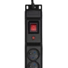 Удлинитель ActiveJet COMBO 12 розеток 1,5 м 10 A 2500 Вт Black (5901443111382)