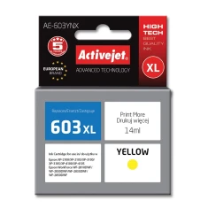 Картридж ActiveJet AE-603YNX для Epson 603XL T03A44 Yellow 14 мл (5901443112600)