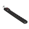 Подовжувач ActiveJet COMBO 9 розеток 3 м 10 A 2300 Вт Black (5901443115632)