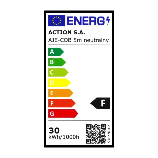 Стрічка ActiveJet LED COB 5 м нейтральне світло IP20 (5901443118992)