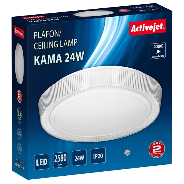 Стельовий світильник ActiveJet LED AJE-KAMA 24 Вт (5901443122814)