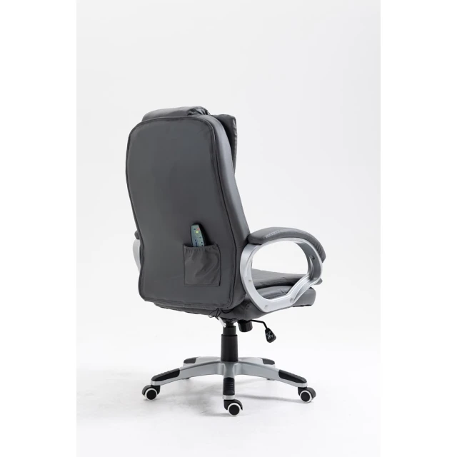 Офісне крісло ActiveJet YK7304 з масажем і підігрівом Grey (5901443390770)